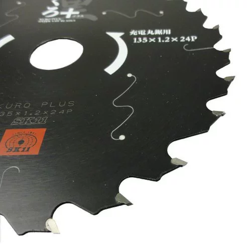【Японская прямая почтовая почта】 SK11 Fujiwara Промышленная циркулярная пила для деревообрабатывающей черной фториновой лазерной щель 135 × 24p