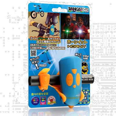 【日本直邮】RANGS玩具25种声音和2色灯光合二为一的喇叭蓝色