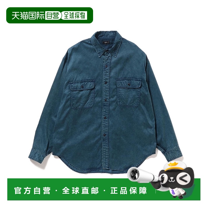 1h可退 日本直邮BEAMS男士宽松复古工作衬衫 11111256791