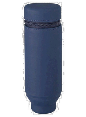 日本直邮lihit lab.笔袋立式笔盒海军蓝A7692-11方便携带