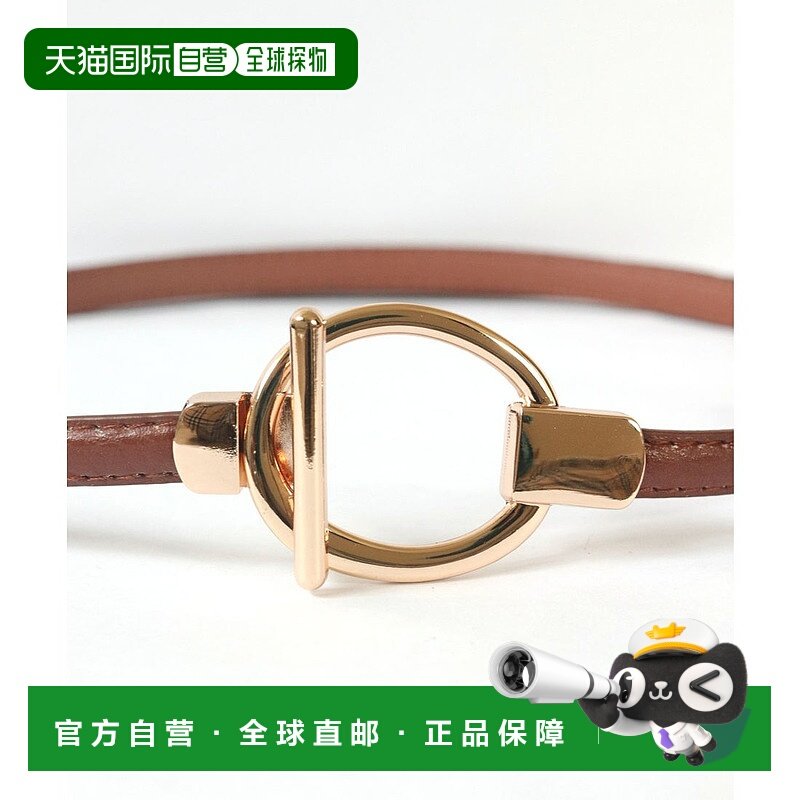 日本直邮florge 无级调节设计扣PU皮革细腰带 FL8218EW010118 腰,箱包皮具/热销女包/男包,手拿包,淘宝优惠券,粉丝福利购,淘宝优惠卷