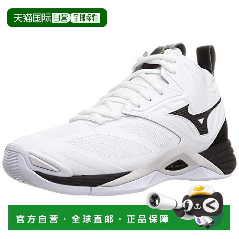 【日本直邮】Mizuno美津浓 排球鞋MID 25cm 白/黑/金 V1GA2117