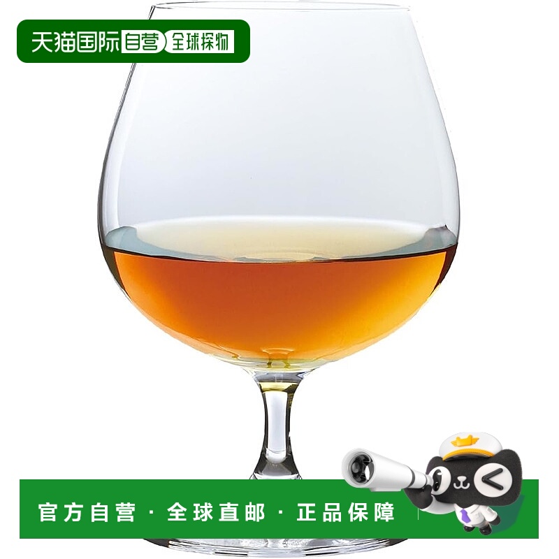 【日本直邮】东洋佐佐木玻璃白兰地酒杯 450ml DKC-12202水晶