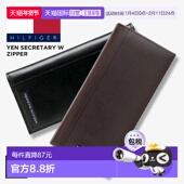Hilfiger 男士 长款 日本直邮Tommy 拉链钱包真牛皮材质带零钱包和