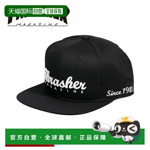 日本直邮Thrasher 棒球帽 男士品牌帽子 女士 UV 可爱平面遮阳帽
