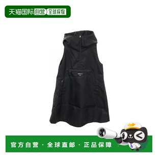 日本直邮中古Prada普拉达女A级95新one piece连衣裙尼龙上衣黑色