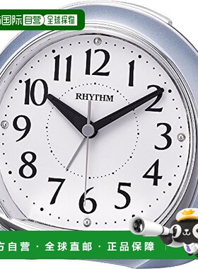 【日本直邮】RHYTHM 闹钟 リフレR665 8RE665SR04 蓝色 卧室 房间
