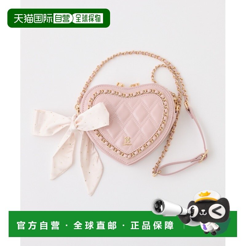 1h可退 日本直邮NICE CLAUP 女装 藤格纹链条包 心形设计 0161120,运动包/户外包/配件,单肩包,淘宝优惠券,粉丝福利购,淘宝优惠卷