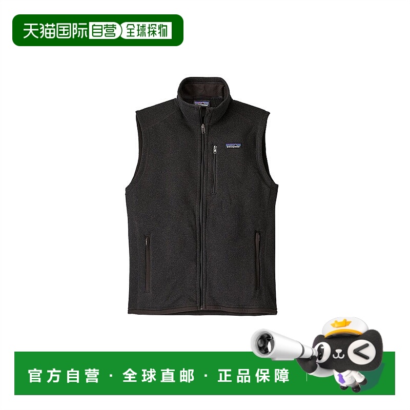日潮跑腿Patagonia巴塔哥尼亚男士马甲黑色典雅稳重简约背心
