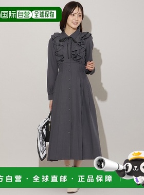 1h可退 日本直邮WILLSELECTION 女装 纽带荷叶边衬衫连衣裙 修身