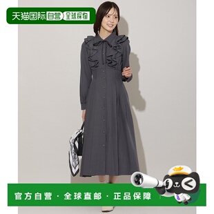 1h可退 日本直邮WILLSELECTION 女装 纽带荷叶边衬衫连衣裙 修身