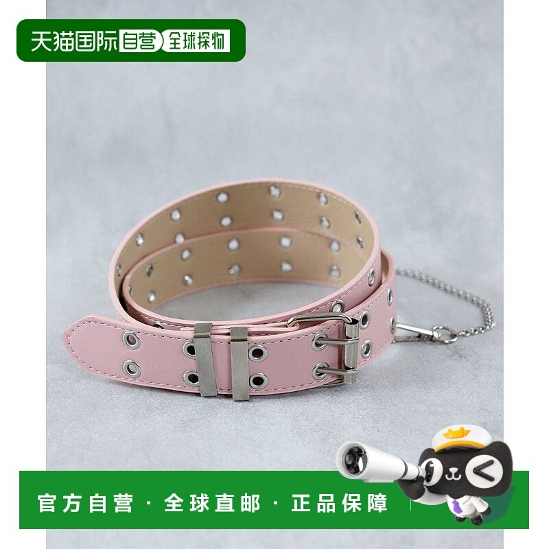 日本直邮florge 可拆卸链条双锁粗款朋克腰带 FL8218EW010714,箱包皮具/热销女包/男包,手拿包,淘宝优惠券,粉丝福利购,淘宝优惠卷