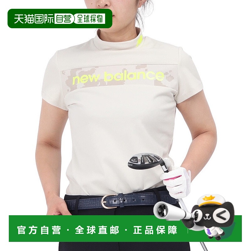 日本直邮New Balance 女士高尔夫半袖莫克领套头衫 [012426650104