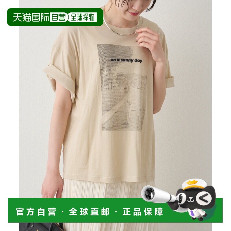 日本直邮PUAL CE CIN 女装 纯棉文字艺术印花T恤 0261060450