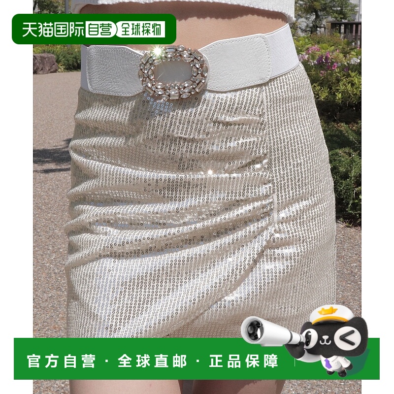 1h可退 日本直邮夢展望 Diable baiser 女士闪亮亮片收腰迷你短裙