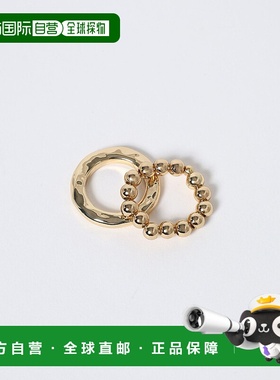 日本直邮JEANASIS 女装 SILVER925镀层双环戒指 632518