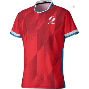 日本直邮STIGA 男式女式官方制服衬衫 3 SHIRT KR-III 乒乓球服上