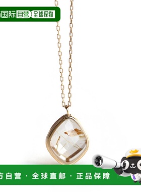 1h可退 日本直邮cui-cuiK10YG黄金项链日本782939cuicui吊坠水晶