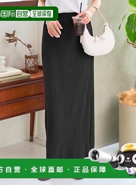 日本直邮KOBE LETTUCE 可自行裁剪的后背开衩螺纹紧身裙 [M3923]