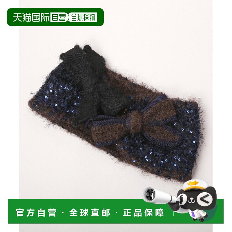 日本直邮CA4LA 女士 针织亮片发带 蝴蝶结头饰发【付后1h可退】