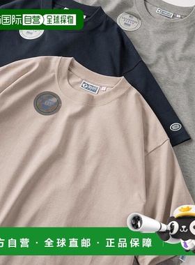 1h可退 日本直邮DISCUS男女同款USA棉混纺刺绣徽标半袖T恤大廓形