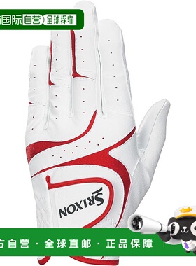 【日本直邮】邓禄普男式高尔夫手套 左手款 Srixon GGG-S031 白色
