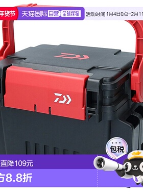 日本直邮Daiwa 渔具箱 TB3000 黑色/红色达亿瓦多功能钓鱼钓箱