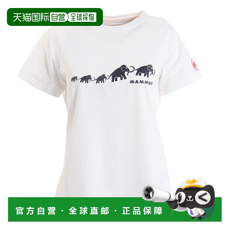 日本直邮MAMMUT 猛犸象女士短袖T恤 快干 徽标印花T恤 AF Women 1图片
