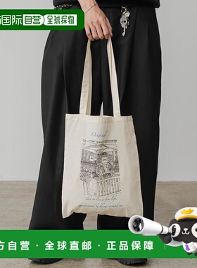 1h可退 日本直邮INTER FACTORY DAIKI原创印花托特包 ITWUF251002