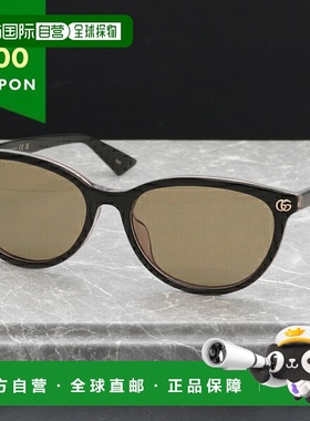 日本直邮古驰 (Gucci) 太阳镜 亚洲款 黑色 女士 GUCCI GG1818SK