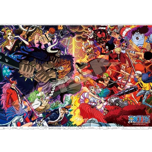 日本直邮【日本直邮】Ensky 拼图1000pcs 海贼王鬼岛决战 1000-59