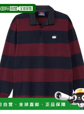 日本直邮Canterbury 4英寸条纹长袖橄榄球运动衫 RA425155
