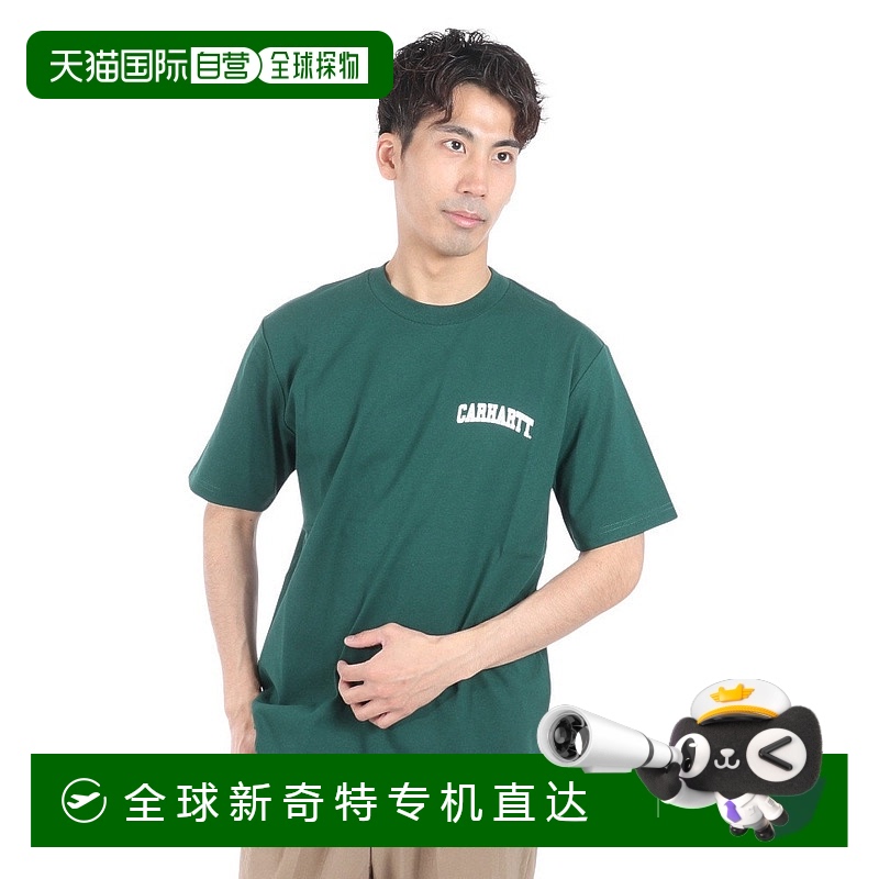 日本直邮Carhartt WIP S/S University Script T-Shirt 左胸徽标T