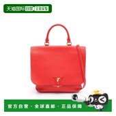 日本直邮中古LV路易威登女包A级95新Handbag手包牛皮斜挎包红色