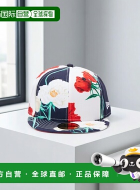 1h可退 日本直邮KENZO 男款 联名New Era玫瑰印花59FIFTY板型鸭舌