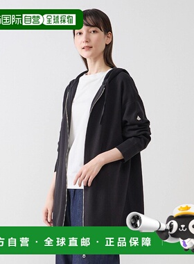 1h可退 日本直邮LOGEMENT DE CLAIRE 女装宽松半拉链针织连帽衫