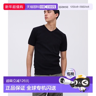 日本直邮AVIREX DAILY RIB S/S V-NECK T-SHIRT 短袖T恤 [AV1129E