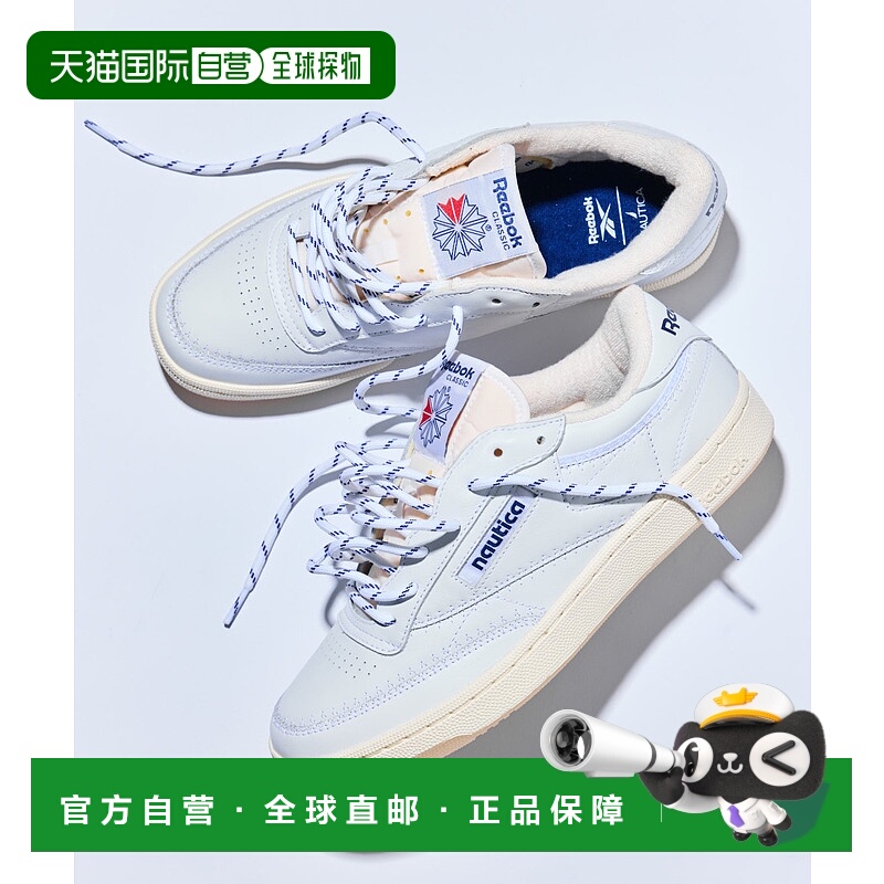 1h可退 日本直邮Reebok×NAUTICA 男鞋 皮革CLUB C 85 VINTAGE NA