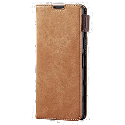 【日本直邮】ELECOM宜丽客Xperia5III防摔手机壳皮套 棕PM-X214PL