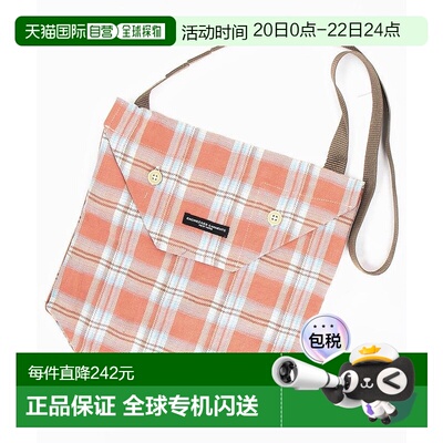 1h可退 日本直邮Engineered Garments 男女同款 多色格纹便携斜跨