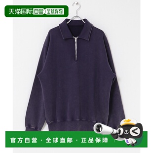 1h可退 日本直邮FORK&SPOON 男装 半漂白处理 宽松半拉链卫衣 DFA