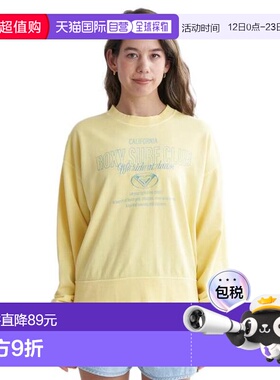 日本直邮ROXY SURF CLUB长袖T恤 24SPRLT241068YEL 黄色