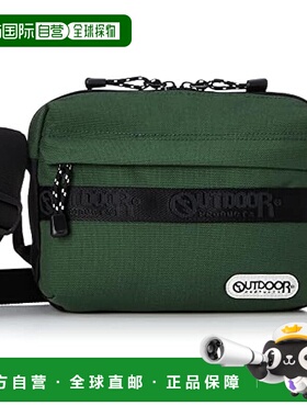 【日本直邮】Outdoor 斜挎包/迷你/尼龙 LOGO 绿色 22469011