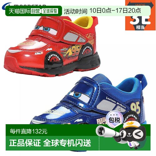 日本直邮Moonstar Disney DN C1323 儿童鞋迪士尼汽车主题Ag+
