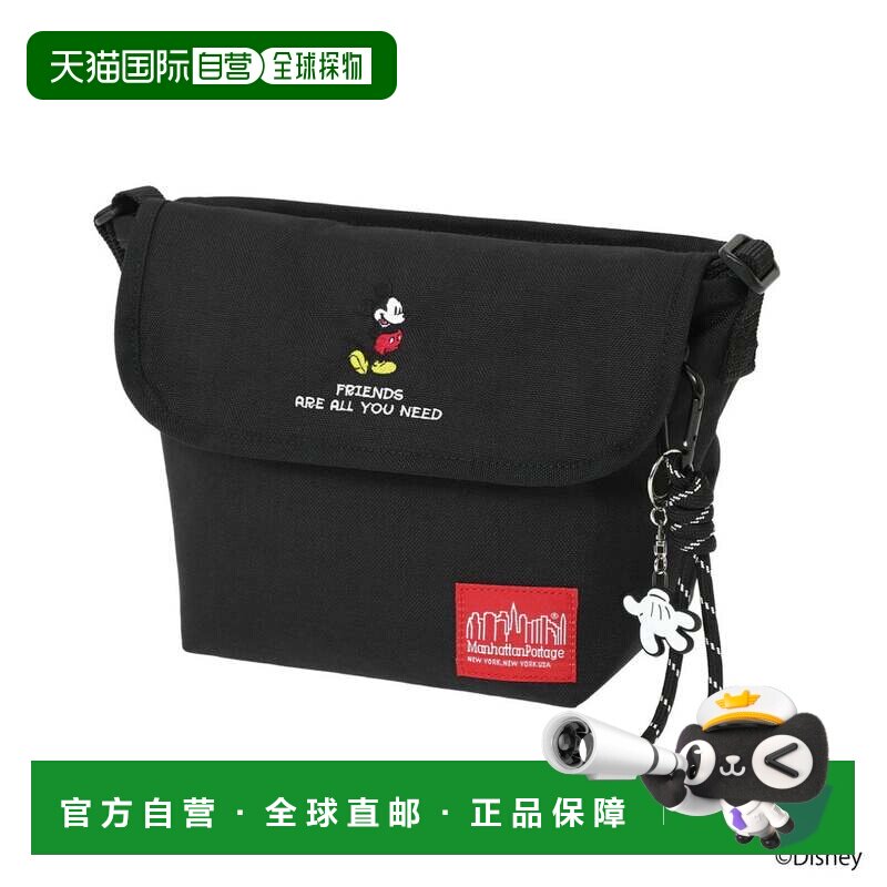 日本直邮Manhattan Portage 迪士尼米奇防水尼龙单肩斜挎包 男女