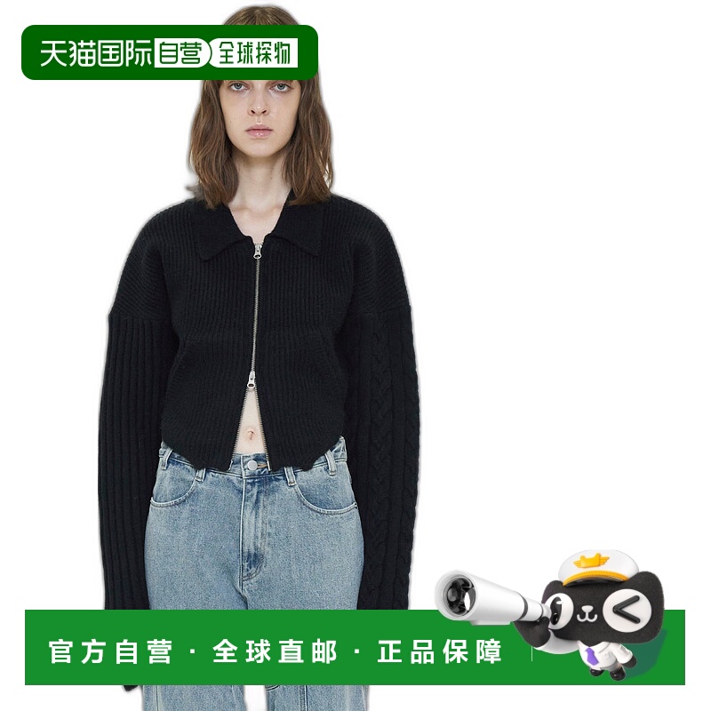 1h可退 日本直邮VIAVANDA 女士双拉链剪裁针织开衫 VD244KT1103