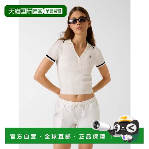 日本直邮GUESS牛仔裤罗纹Polo刺绣毛衣 G293