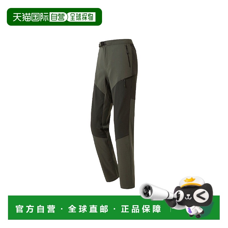 日潮跑腿Montbell蒙贝欧女士防风裤轻便简约拼接休闲女裤1105706