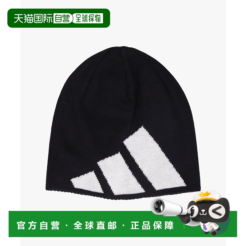 日本直邮adidas 3BAR JACQUARD 针织帽