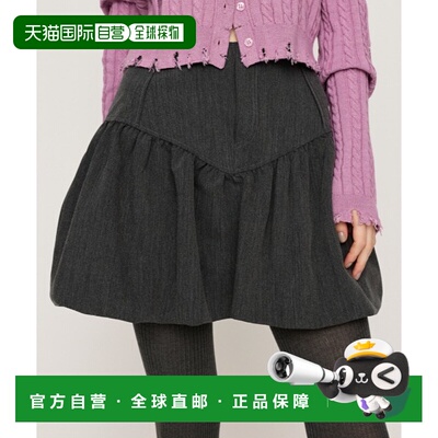 1h可退 日本直邮SLY 女装 宽松褶饰半身裙 高腰设计 030IAR314621